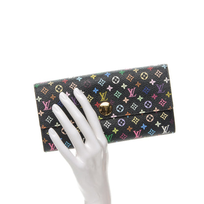 Louis Vuitton Monogram Multicolor Sarah Wallet Black Grenade 2 of 9