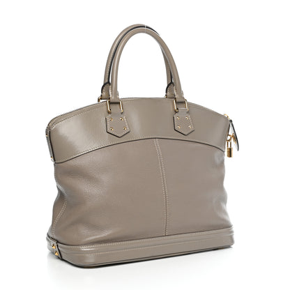Louis Vuitton Suhali Lockit MM Greige 3 of 12