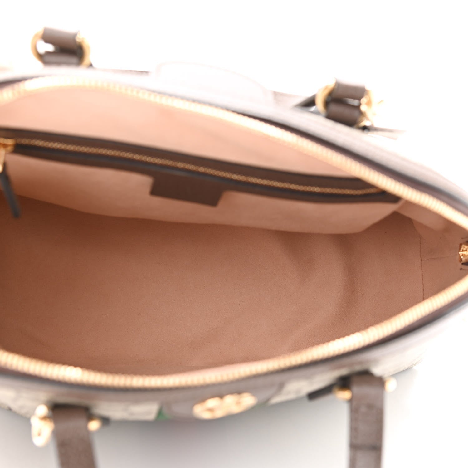 Gucci GG Supreme Monogram Web Medium Ophidia Top Handle Dome Bag Brown 5 of 10