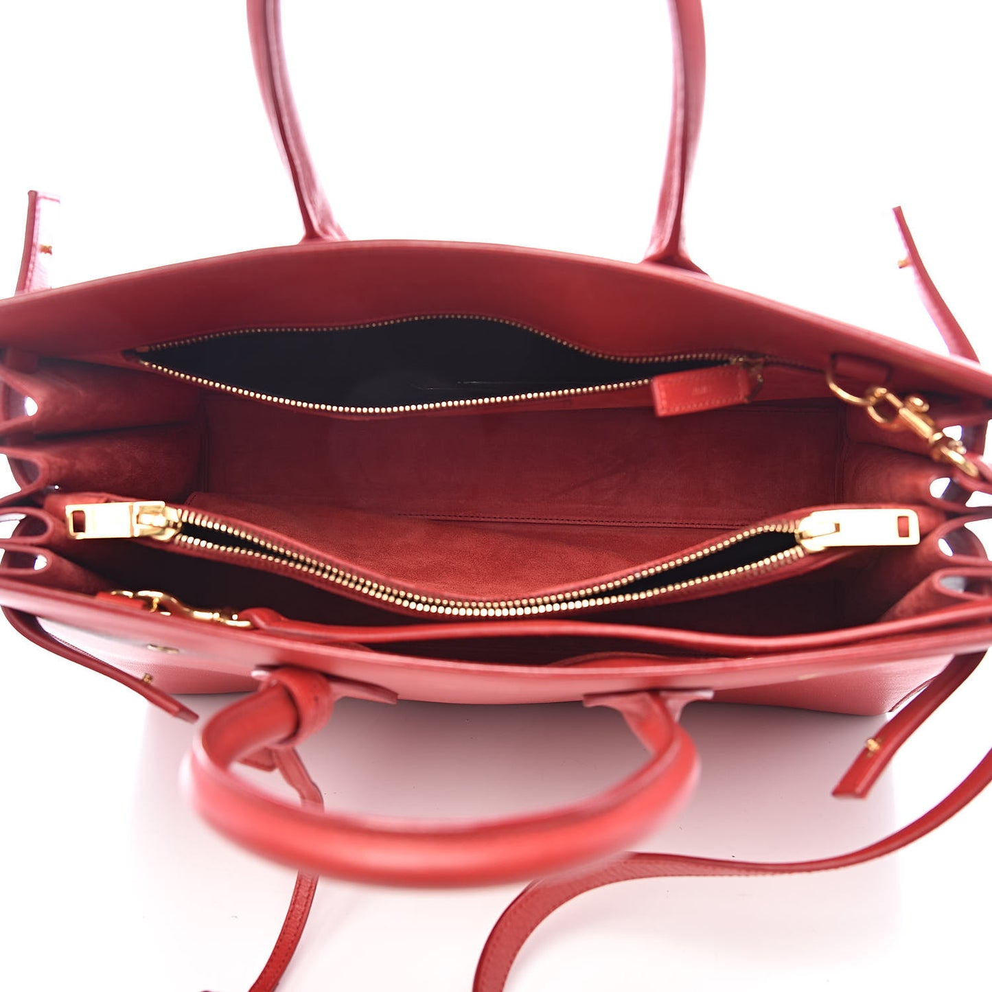 Calfskin Small Sac De Jour Lipstick Red