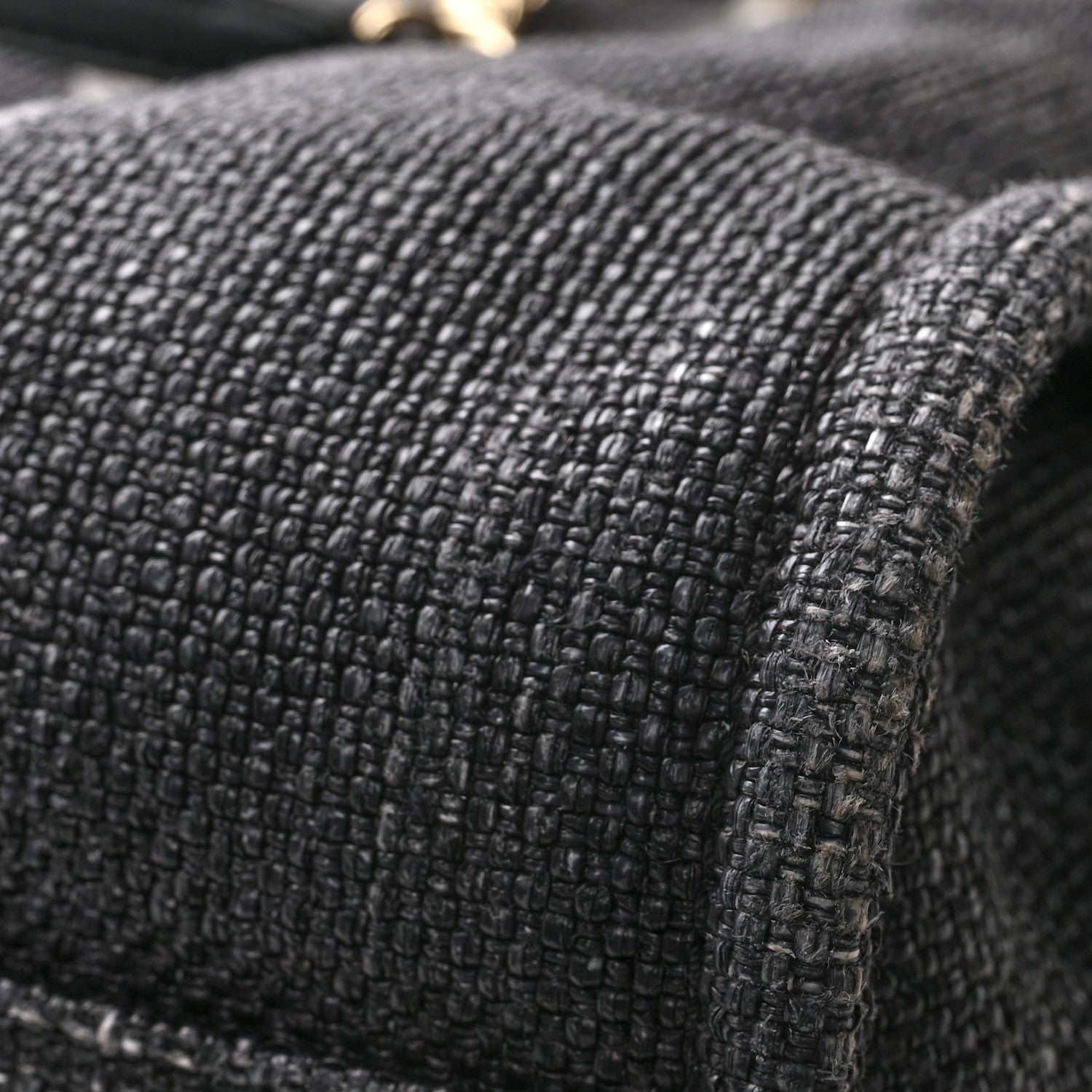 Chanel Woven Straw Raffia Small Deauville Tote Black 11 of 12