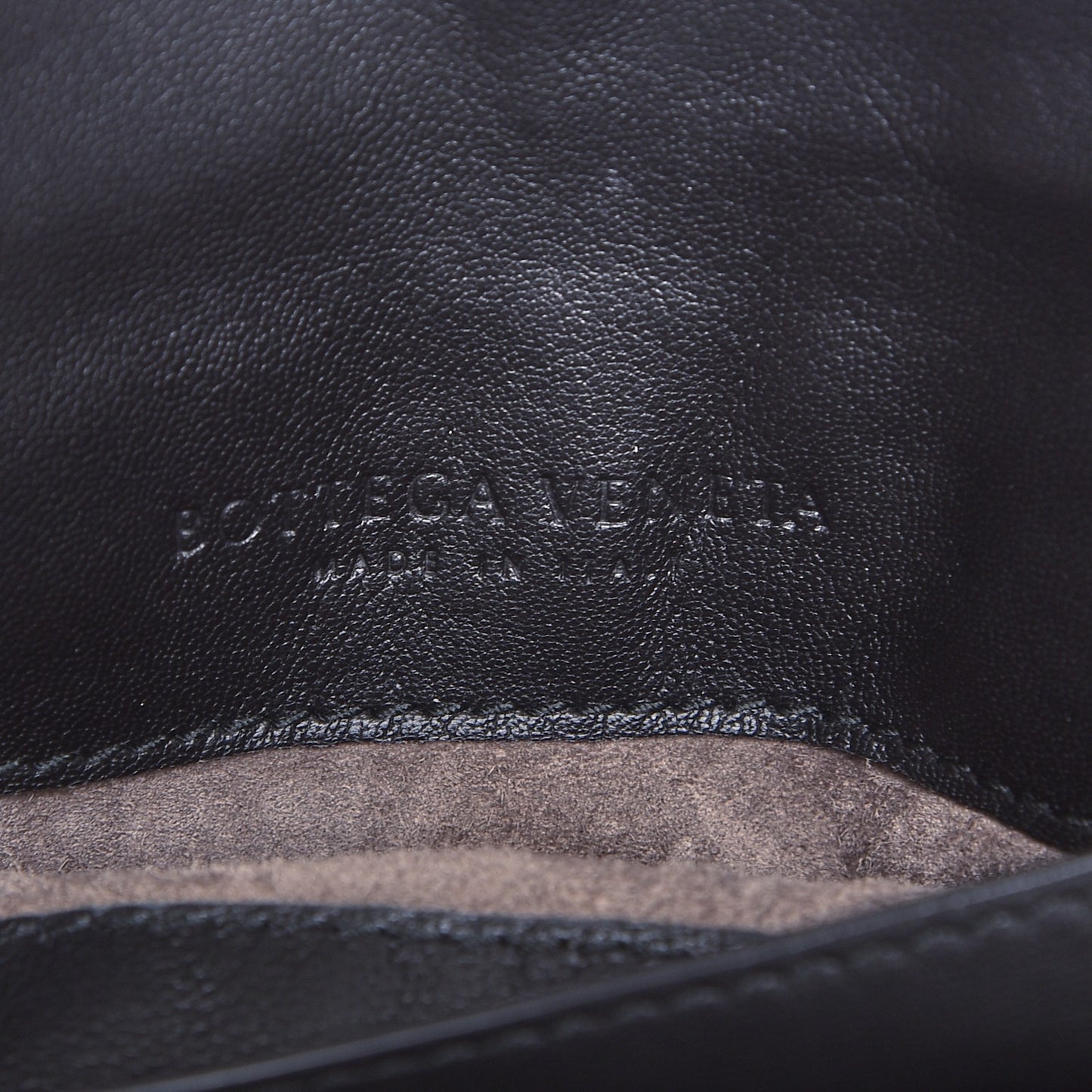 Nappa Intrecciato Small Chain Crossbody Black