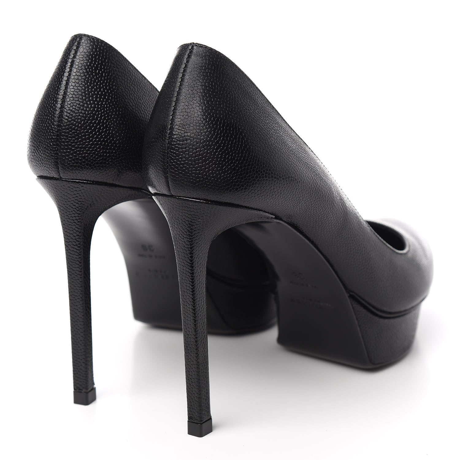 Saint Laurent Grain de Poudre Classic Janis 80 Escarpin Pumps 36 Black 4 of 9