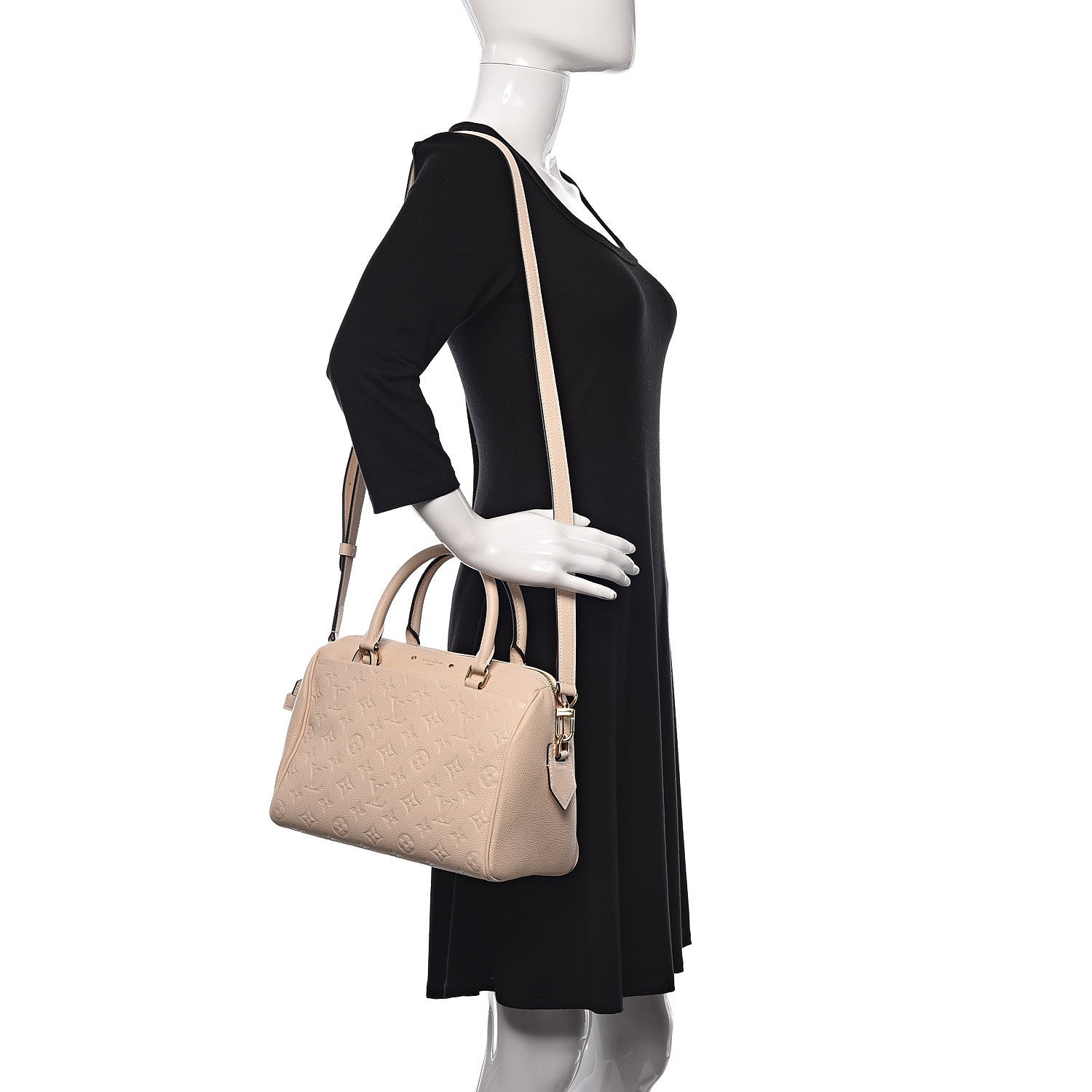 Louis Vuitton Empreinte Speedy Bandouliere 25 NM Creme 2 of 9
