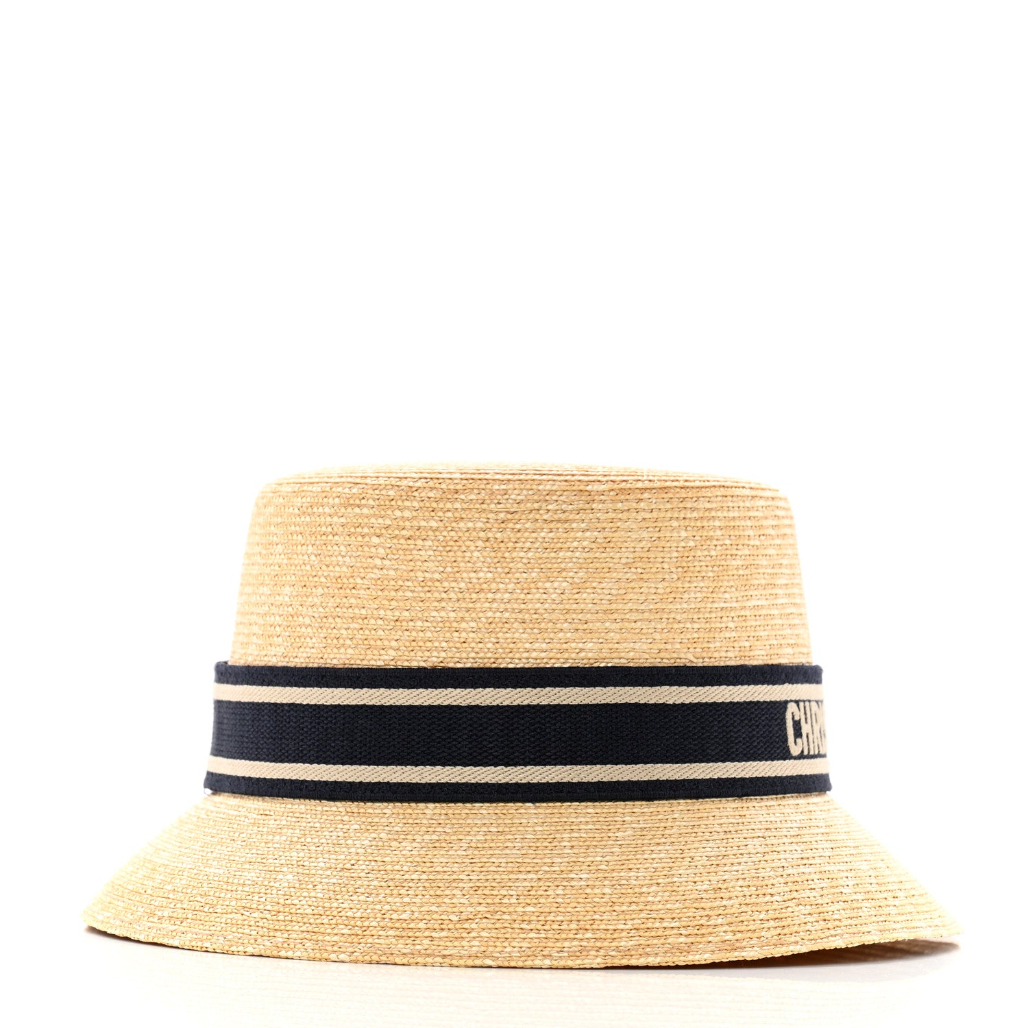 Christian Dior Straw Bucket Hat 57 Natural 5 of 11