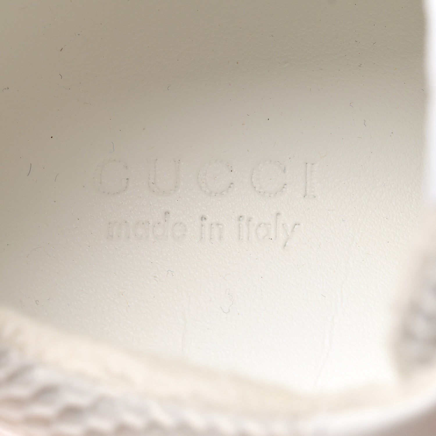 Gucci Lavaredo Eco Fabric Mesh Web Womens Rhyton Reflective Sneakers 36 Great White Green Red Silver 6 of 8