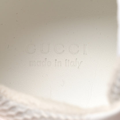 Gucci Lavaredo Eco Fabric Mesh Web Womens Rhyton Reflective Sneakers 36 Great White Green Red Silver 6 of 8