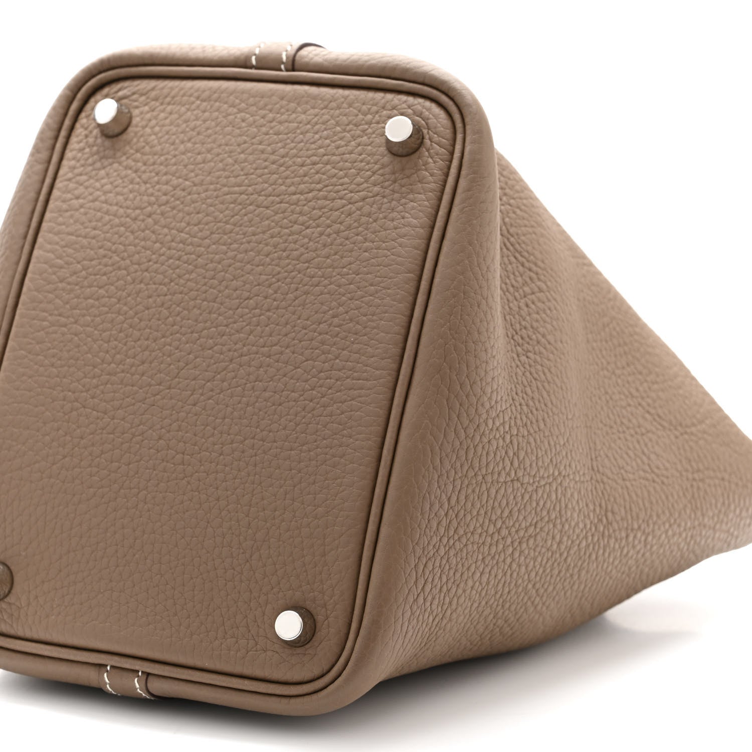 Hermes Taurillon Clemence Picotin Lock 18 PM Etoupe 10 of 11