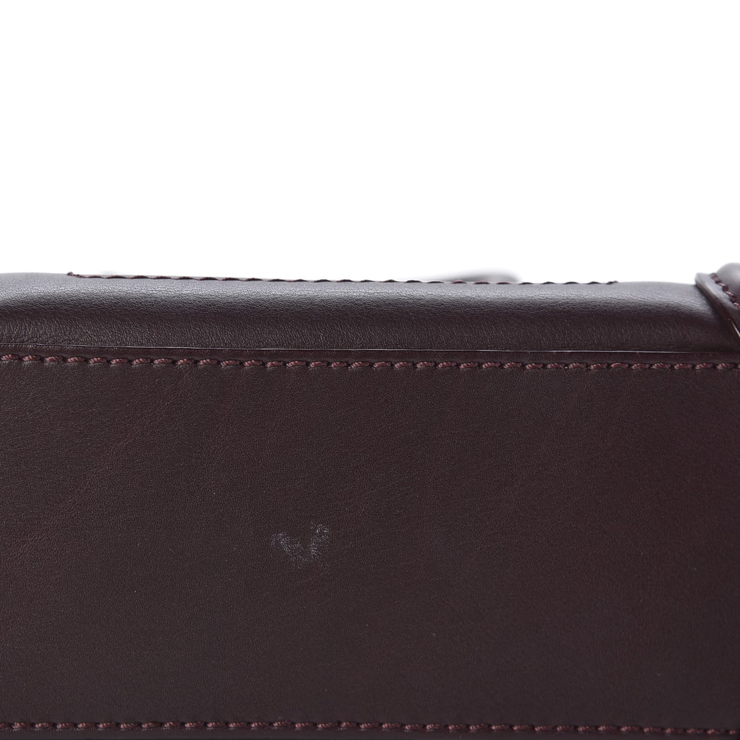 Smooth Calfskin Nano Luggage Burgundy