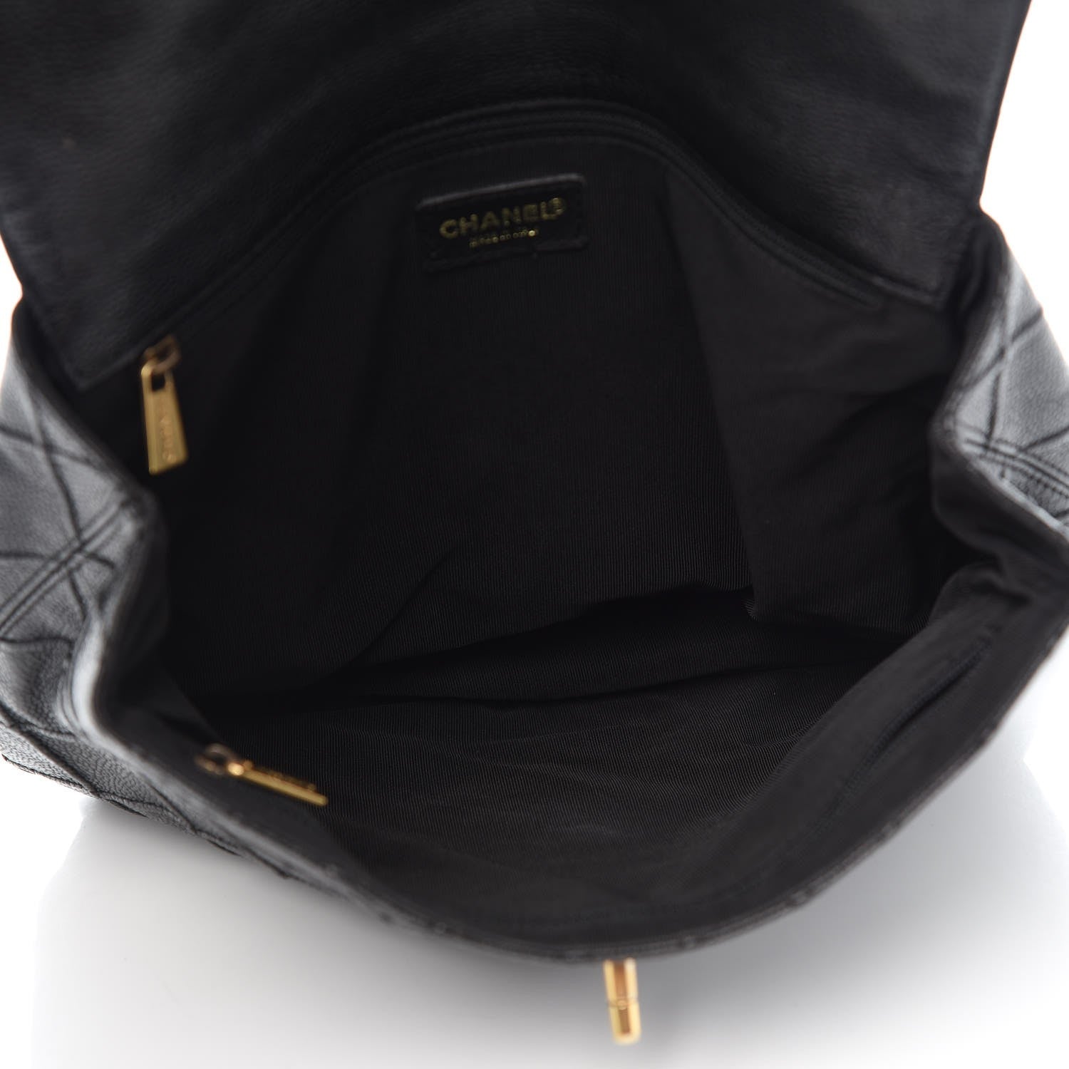 Chanel Caviar Diamond Stitched Backpack Black 5 of 8