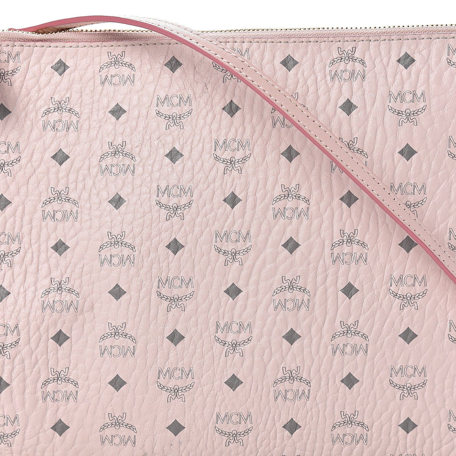 MCM Visetos Medium Crossbody Pouch Powder Pink 7 of 11