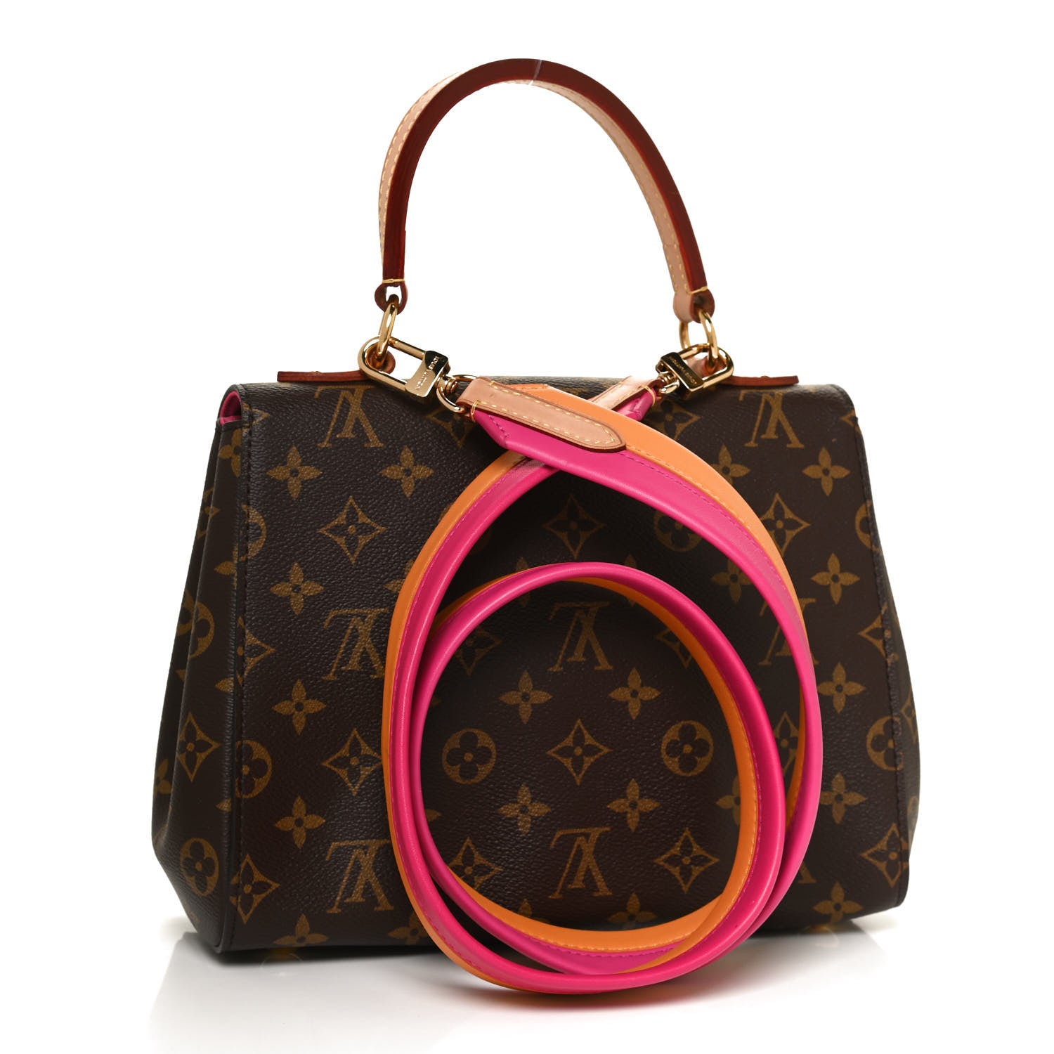 Louis Vuitton Monogram Cluny BB Hot Pink Safran Imperial 3 of 10