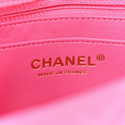 Chanel Jersey Quilted Mini Rectangular Flap Pink 6 of 10