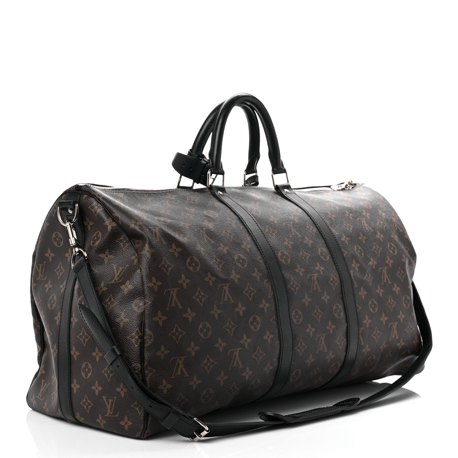 Louis Vuitton Monogram Macassar Keepall Bandouliere 55 3 of 22