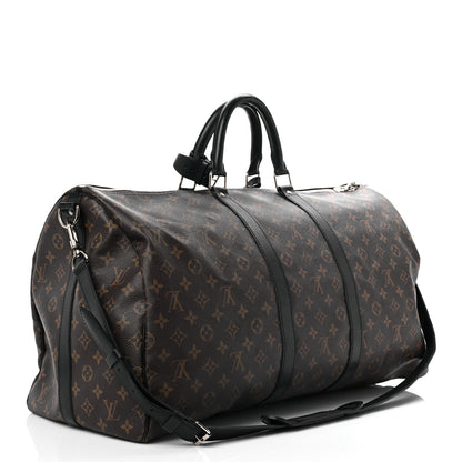 Louis Vuitton Monogram Macassar Keepall Bandouliere 55 3 of 22