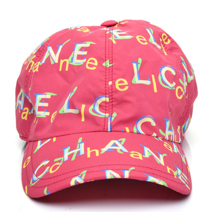 Chanel Nylon Logo Cap Hat Fuchsia 2 of 7