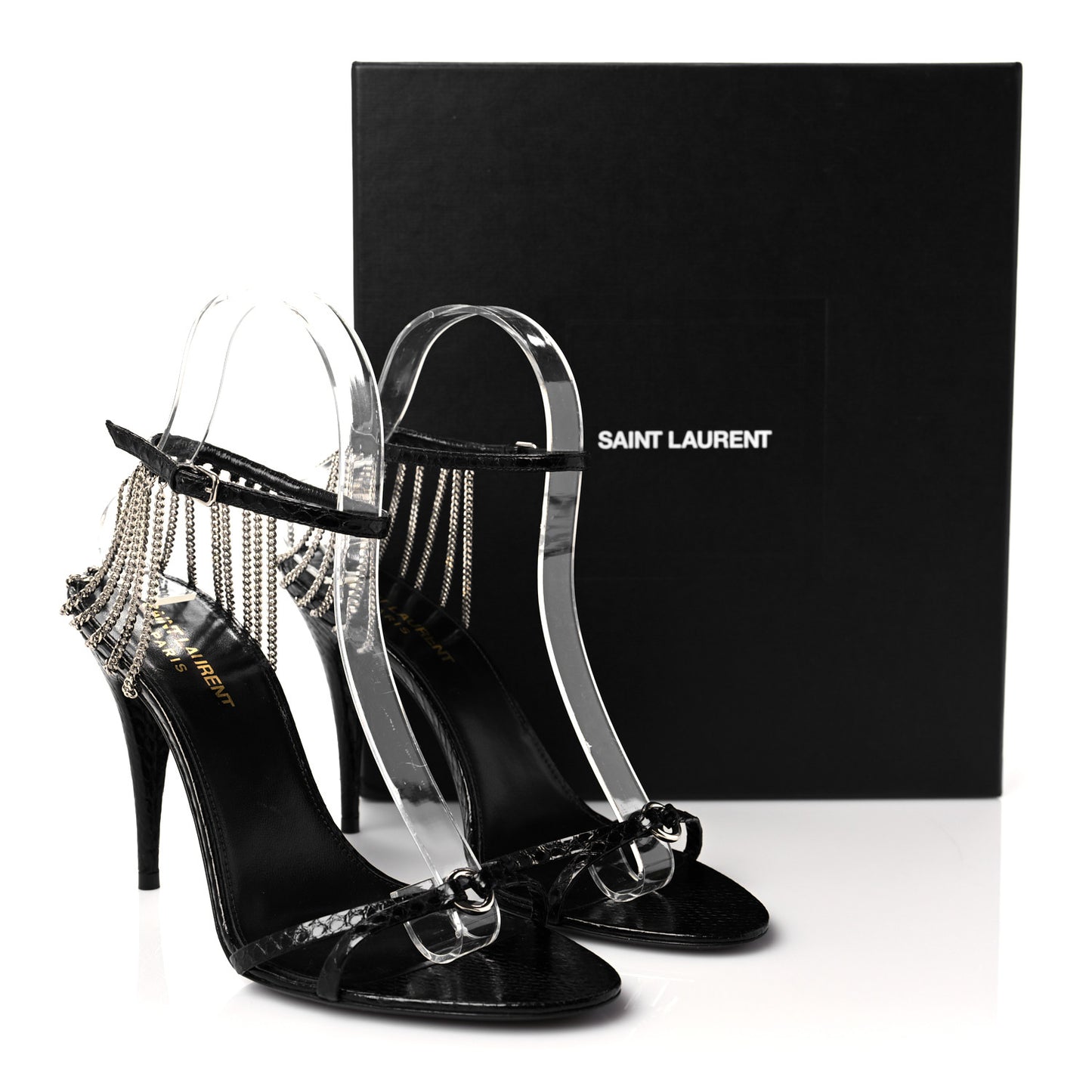 Ayers Laquer Chain Sunset 95 Pumps 38 Black