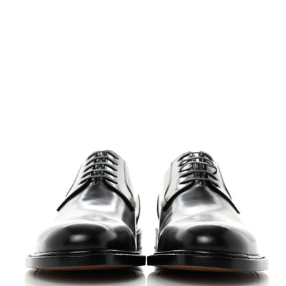 Christian Dior Polished Calfskin Mens Derby Shoe 38 Black 2 of 9