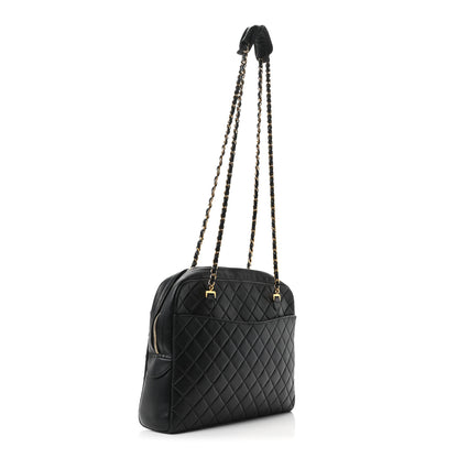 Chanel Lambskin Quilted Camera Case Black 3 of 11