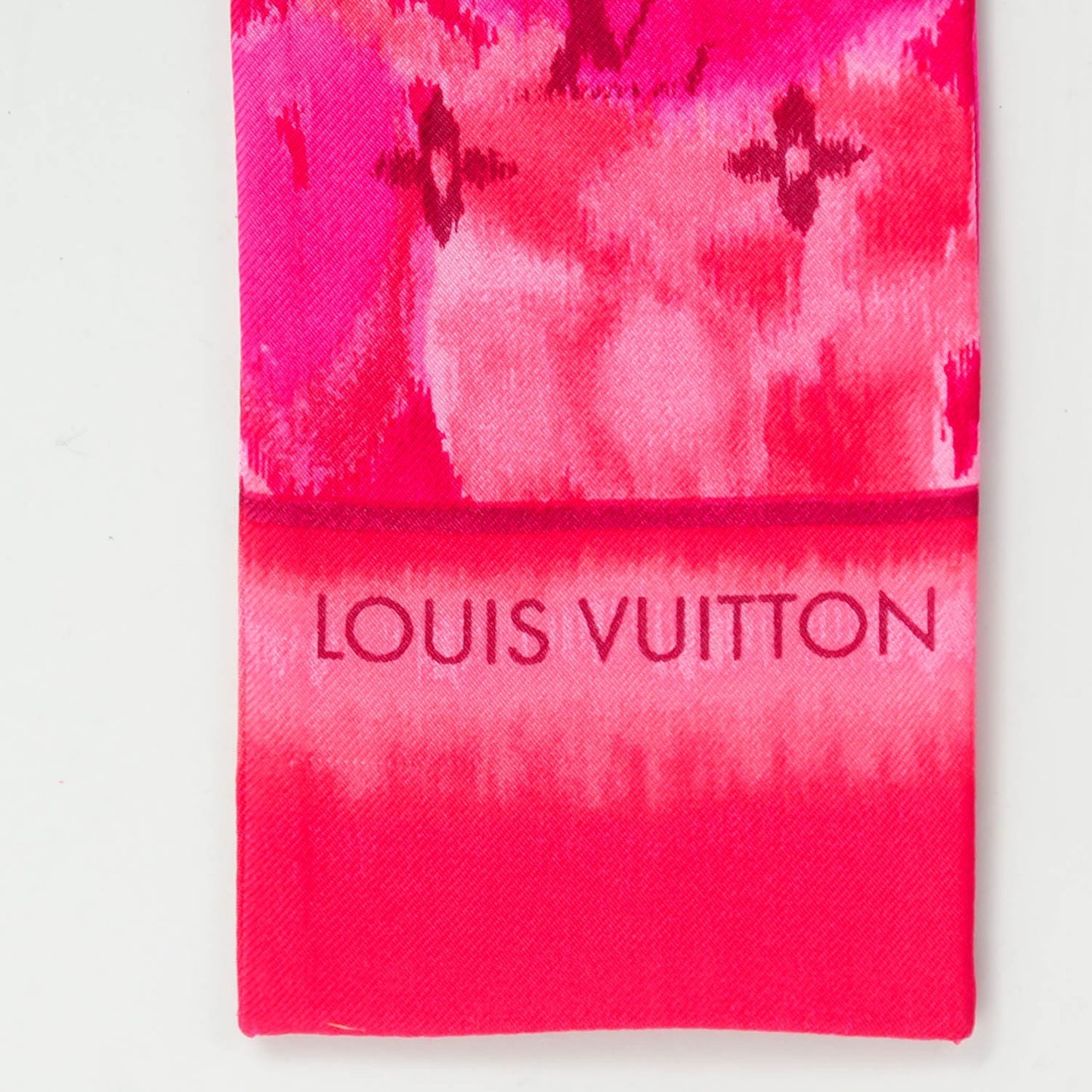 Silk Monogram Ikat Summer Bandeau Rose Indien