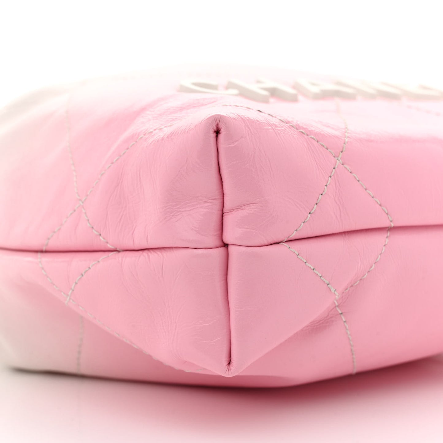 Patent Gradient Calfskin Quilted Mini Chanel 22 White Light Pink