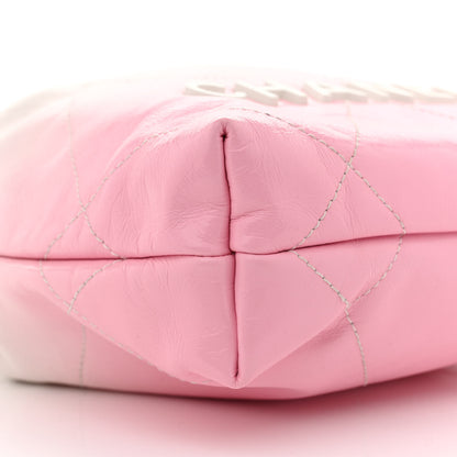 Chanel Patent Gradient Calfskin Quilted Mini Chanel 22 White Light Pink 9 of 12