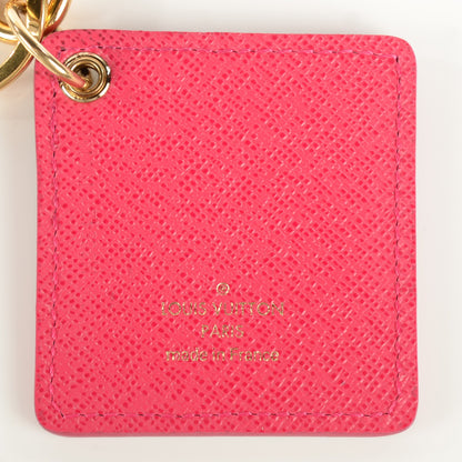 Louis Vuitton Monogram Illustre Carousel Bag Charm Key Ring Pink 3 of 5