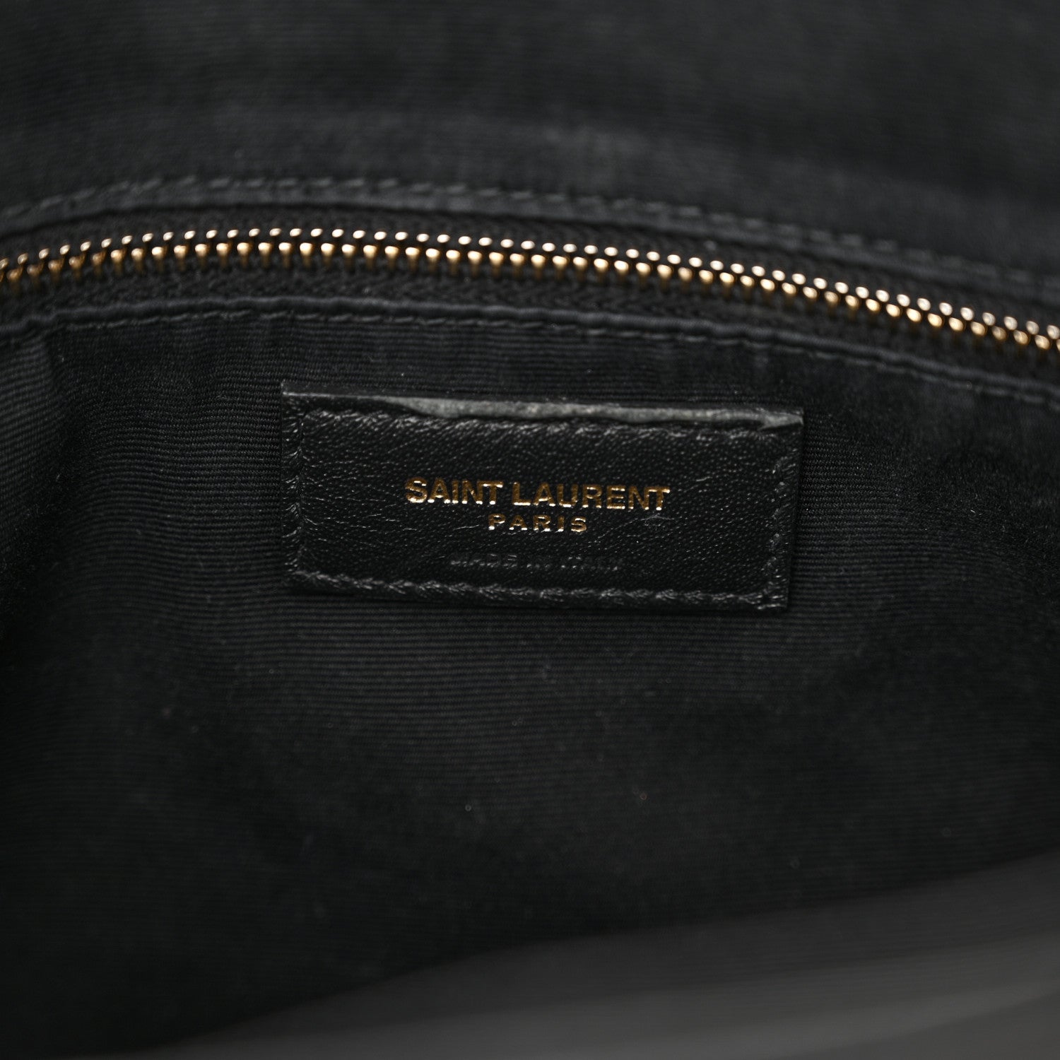 Saint Laurent Grain de Poudre Matelasse Chevron Medium Tribeca Shopping Bag Black 7 of 14