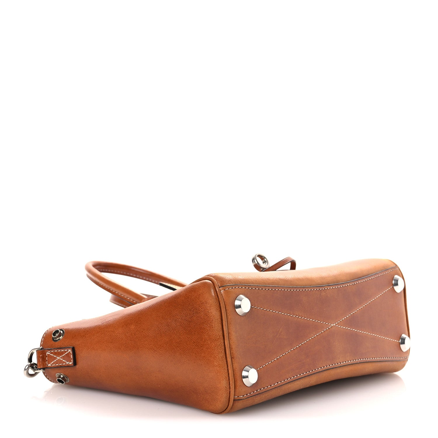 Balenciaga Vegetable Tanned Lambskin Mini Bel Air Carry All Bag Tan Cowboy 4 of 10