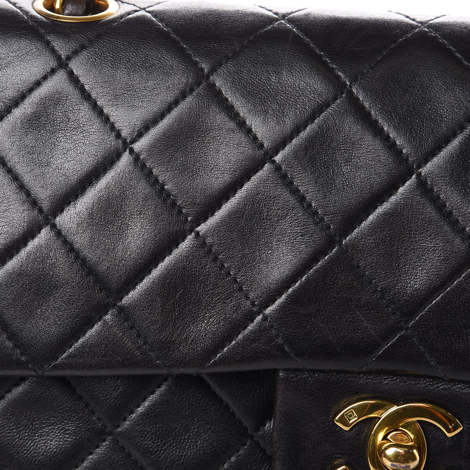 Chanel Lambskin Quilted Small Double Flap Black 13 of 18