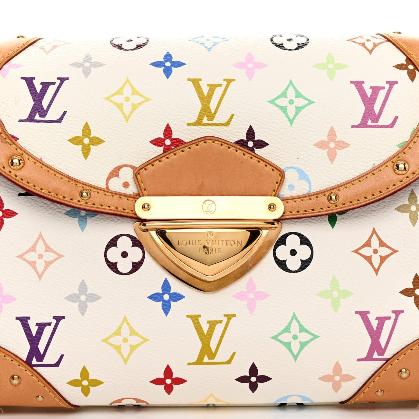 Monogram Multicolor Beverly MM White
