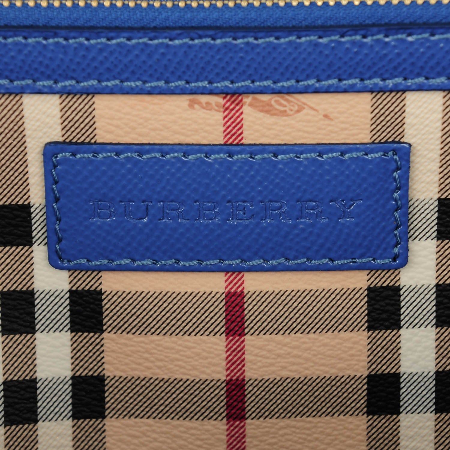 Burberry Haymarket Check Small Canterbury Tote Light Steel Blue 6 of 8