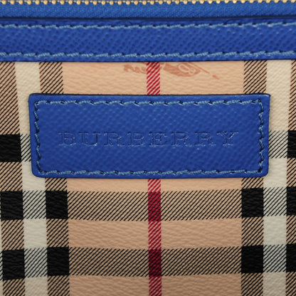 Burberry Haymarket Check Small Canterbury Tote Light Steel Blue 6 of 8