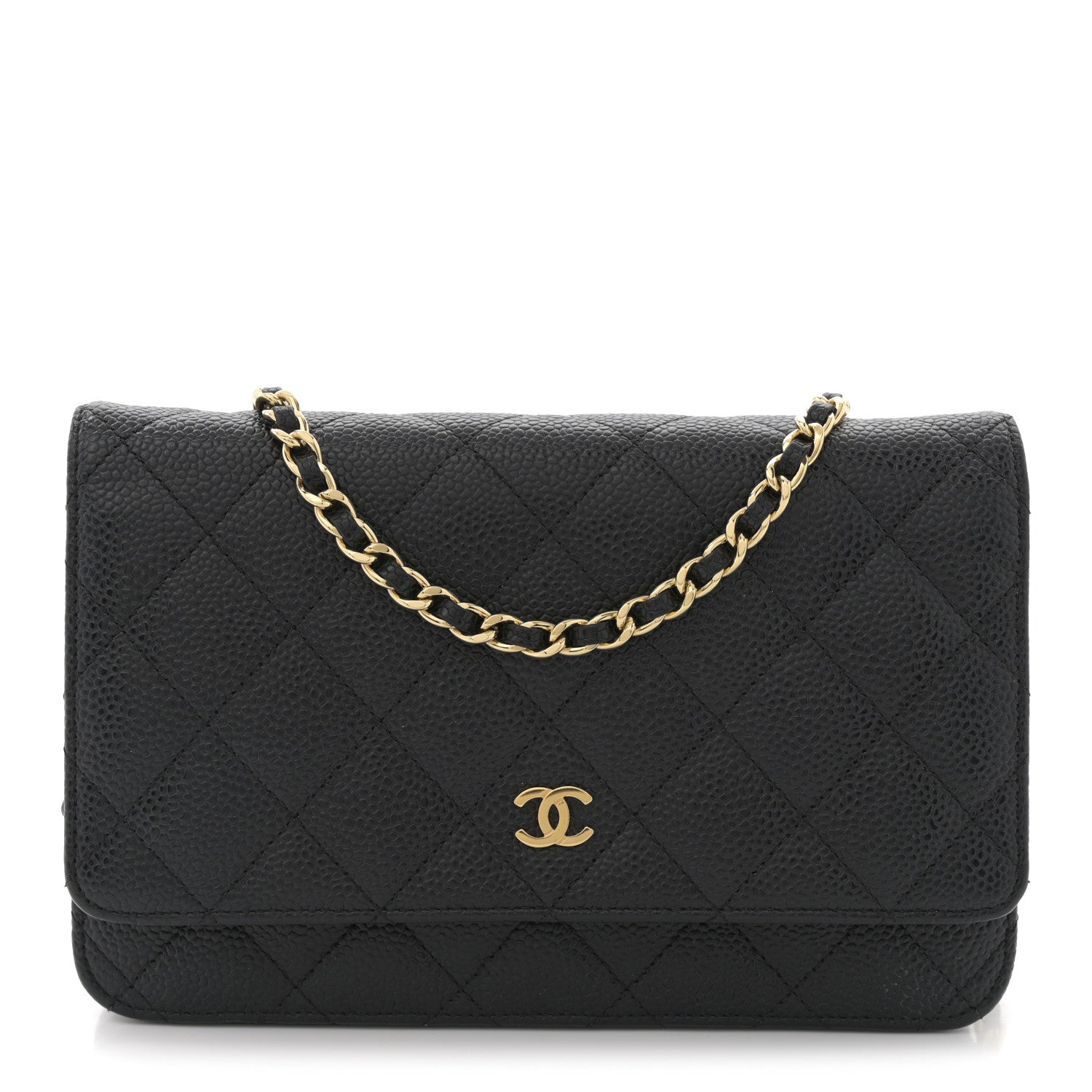 Chanel Caviar Quilted Wallet on Chain WOC Black 1 of 11