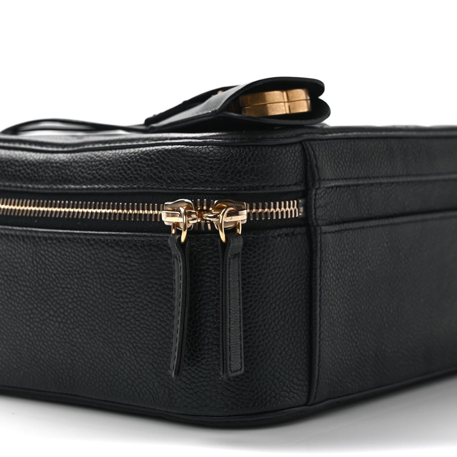 Chanel Caviar Quilted Large CC Filigree Vanity Case Black 8 of 9