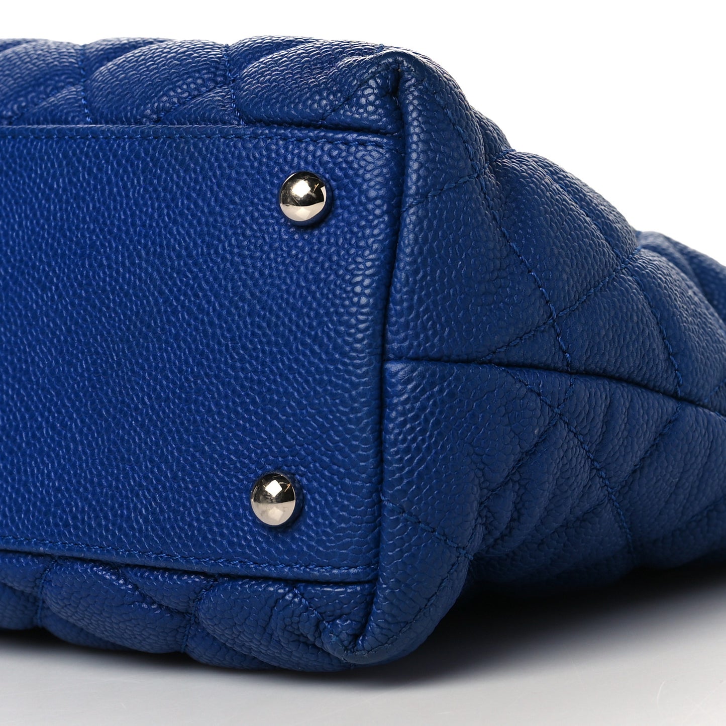 Caviar Quilted Easy Zip Tote Cobalt Blue