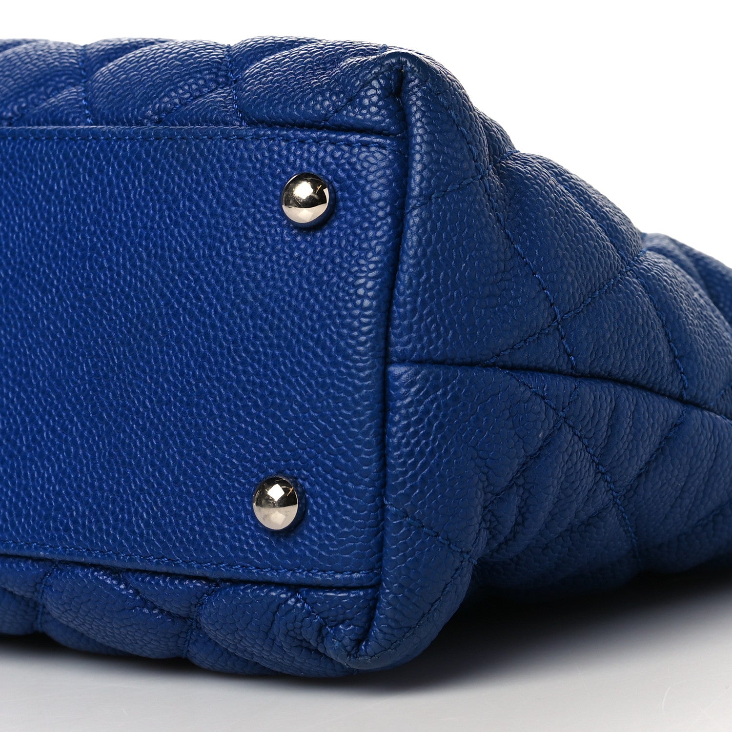 Chanel Caviar Quilted Easy Zip Tote Cobalt Blue 10 of 10