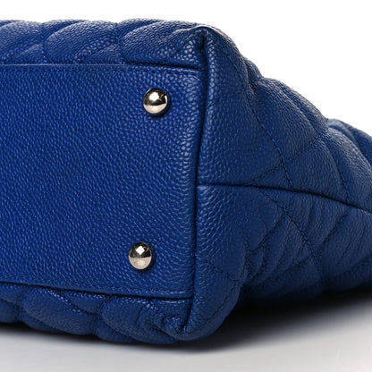 Chanel Caviar Quilted Easy Zip Tote Cobalt Blue 10 of 10