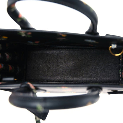 Saint Laurent Calfskin Prairie Printed Nano Sac De Jour Black 7 of 9