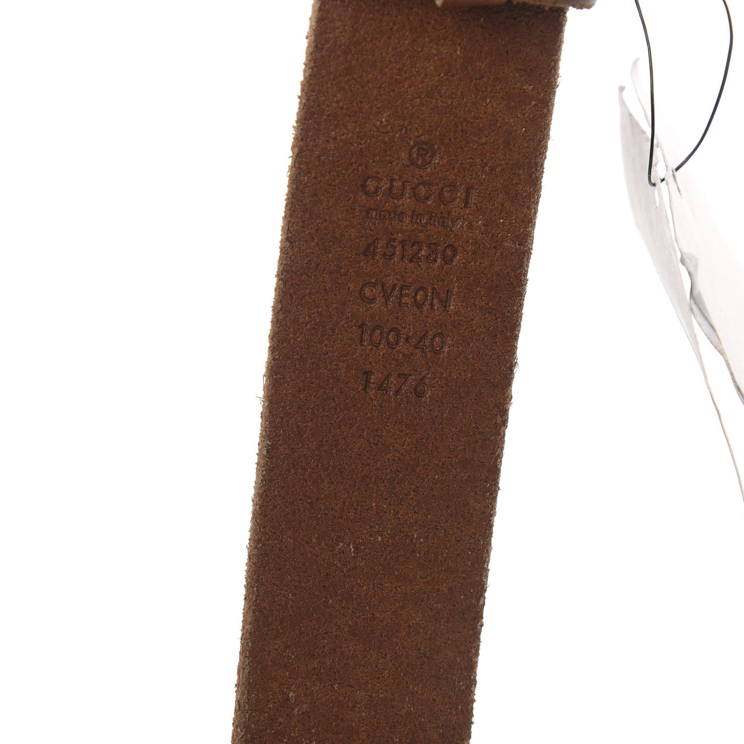 Gucci Cuoio Toscano Nickel Feline Buckle Belt 100 40 Cuir 3 of 5