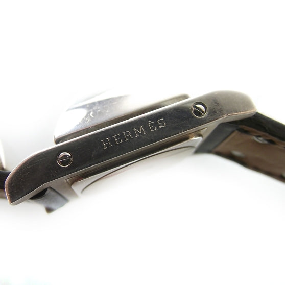 Hermes Stainless Steel Barenia 23mm Medor Quartz Watch Noir 5 of 8