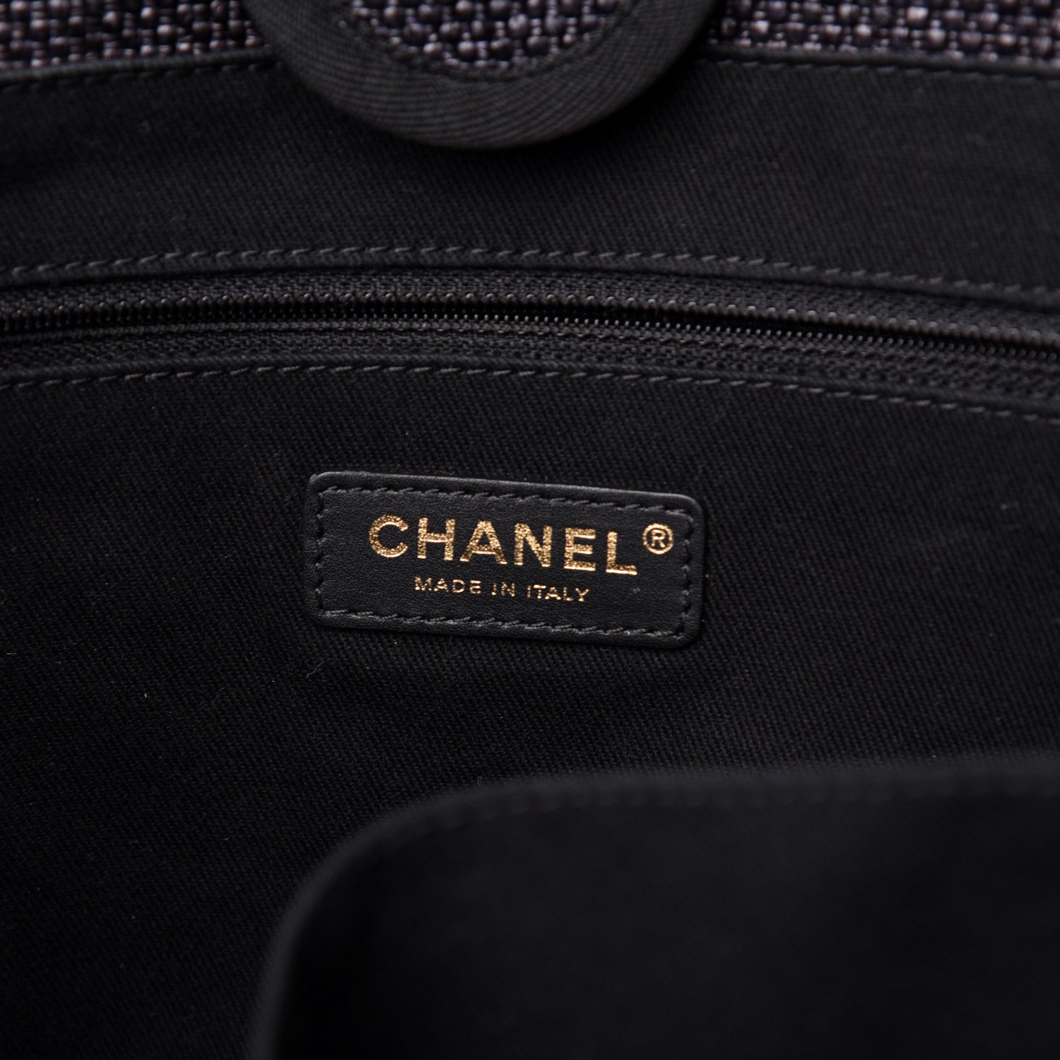 Chanel Mixed Fibers Calfskin Small Deauville Tote Black 6 of 12