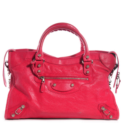 Balenciaga Agneau Giant 12 Silver Hardware City Rose Thulian 1 of 12
