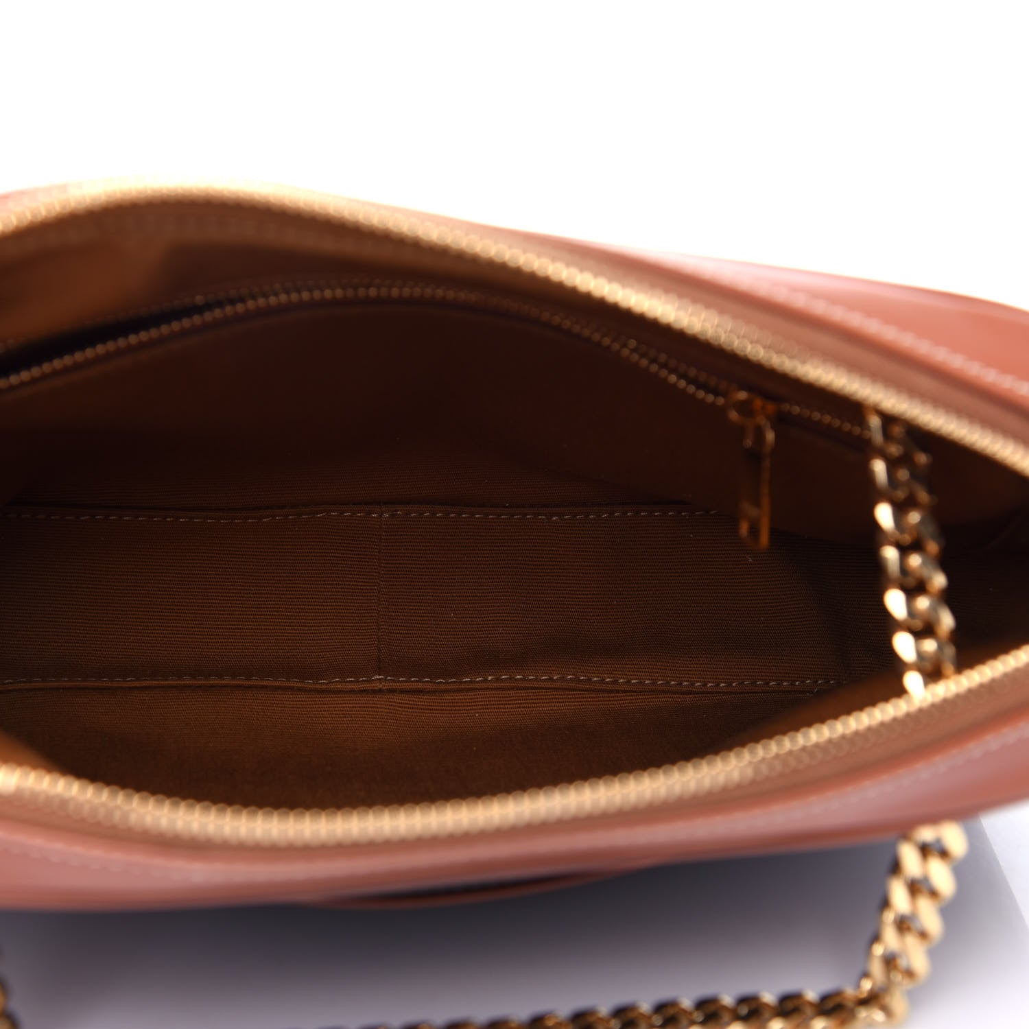 Celine Triomphe Canvas Calfskin Medium Patapans Tan 5 of 10