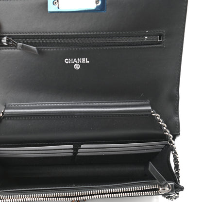 Chanel Patent Quilted Golden Class Wallet on Chain WOC Black 5 of 11