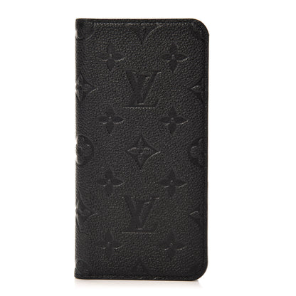 Louis Vuitton Empreinte iPhone XS Max Folio Case Black 1 of 8