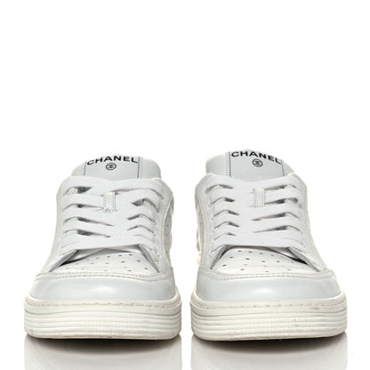 Chanel Calfskin Womens Logo Sneakers 40 White 2 of 12