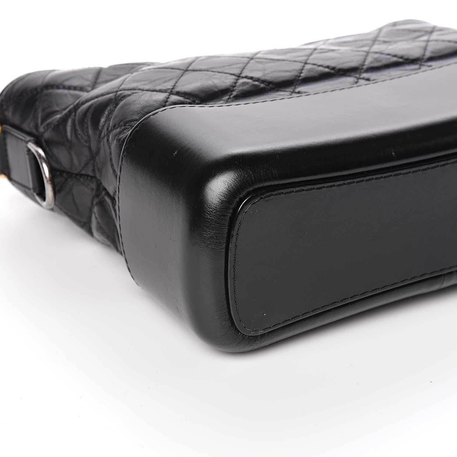 Chanel Aged Calfskin Quilted Medium Gabrielle Hobo Black 8 of 10