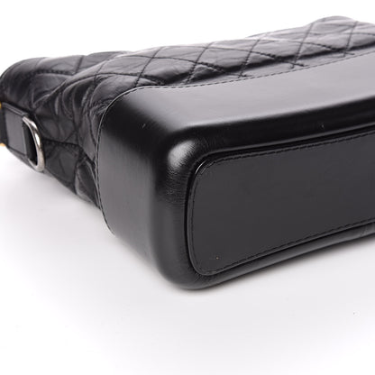 Chanel Aged Calfskin Quilted Medium Gabrielle Hobo Black 8 of 10