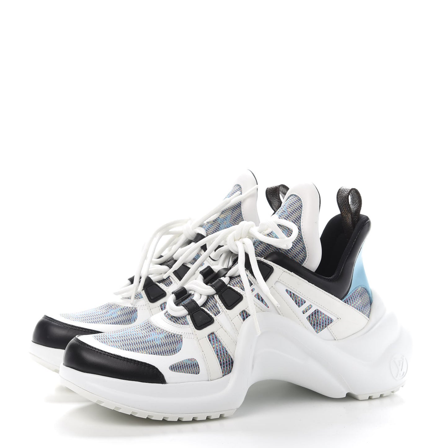 Calfskin Nylon LV Pop Archlight Sneaker 40 Blue